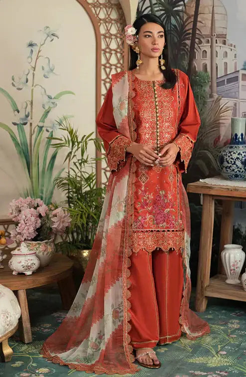 Emaan Adeel | Ayra Luxury Lawn 24 | - Pakistani Designer Dress - by Emaan Adeel | Type: Luxury - 100% Original at Saira Sultan