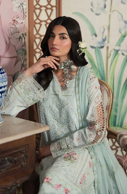 Emaan Adeel | Ayra Luxury Lawn 24 | AR-07 - Pakistani Designer Dress - by Emaan Adeel | Type: Luxury - 100% Original at Saira Sultan