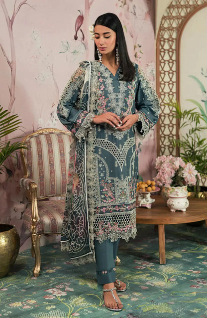 Emaan Adeel | Ayra Luxury Lawn 24 | AR-09 - Pakistani Designer Dress - by Emaan Adeel | Type: Luxury - 100% Original at Saira Sultan