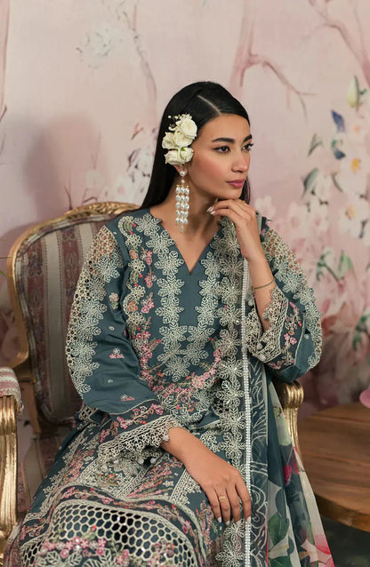 Emaan Adeel | Ayra Luxury Lawn 24 | AR-09 - Pakistani Designer Dress - by Emaan Adeel | Type: Luxury - 100% Original at Saira Sultan