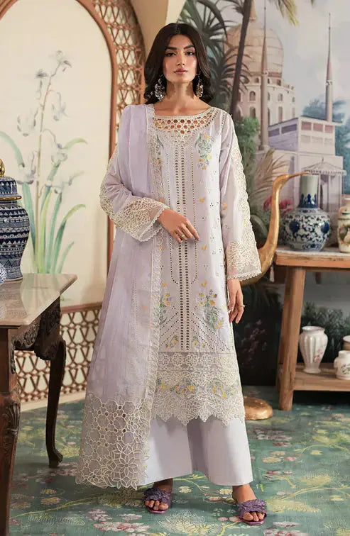 Emaan Adeel | Ayra Luxury Lawn 24 | AR-10 - Pakistani Designer Dress - by Emaan Adeel | Type: Luxury - 100% Original at Saira Sultan