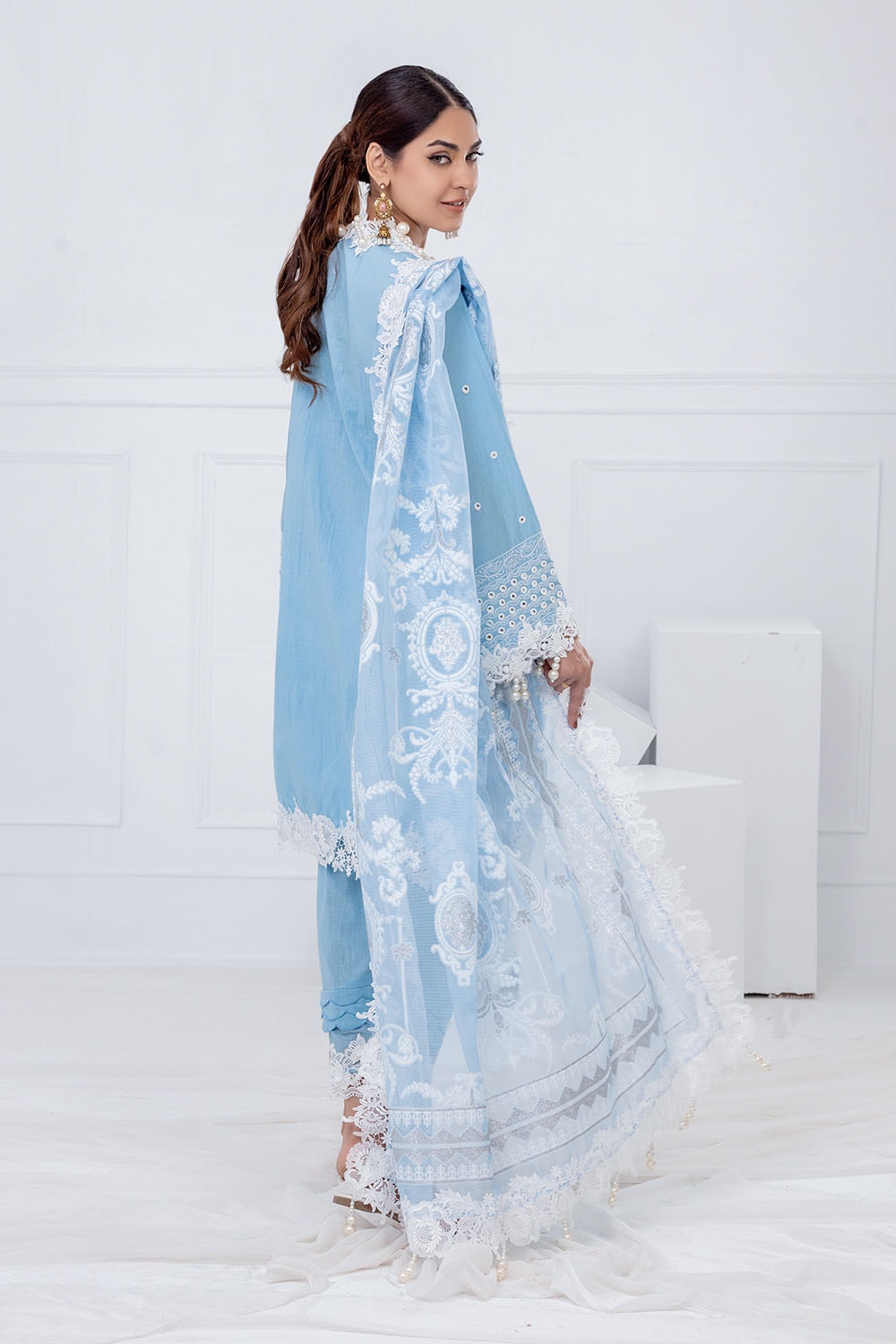 Gul Ahmed | Festive Eid 25 | FE-52012 S Light Blue Lawn