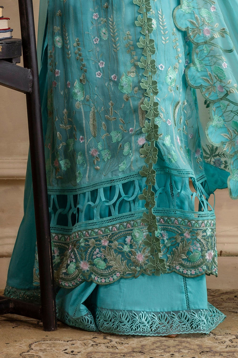 Gul Ahmed | Festive Eid 25 | LE-52005 XL Light Blue Chiffon