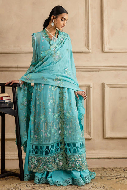 Gul Ahmed | Festive Eid 25 | LE-52005 M Light Blue Chiffon