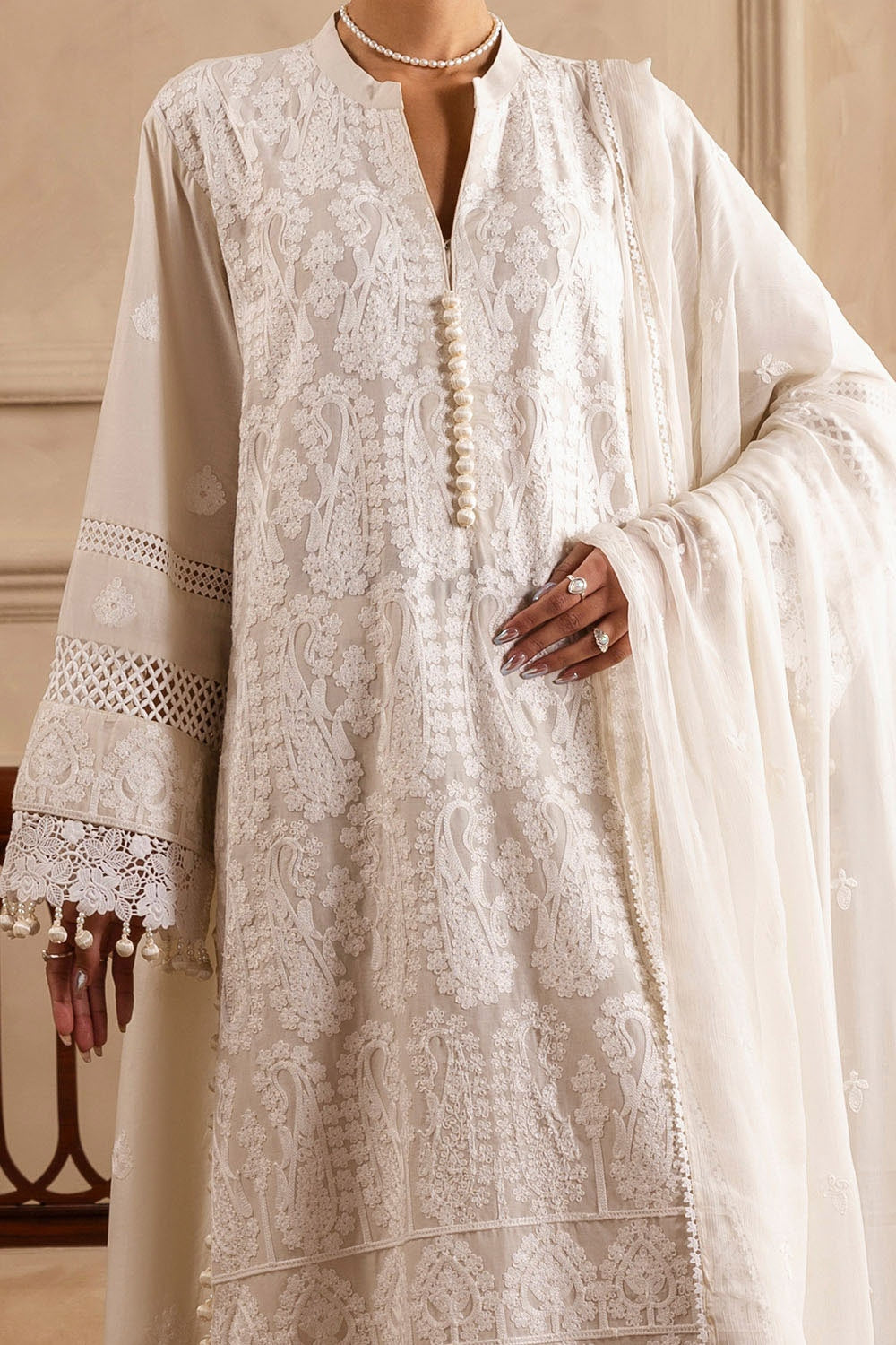 Gul Ahmed | Festive Eid 25 | PM-52055 M Ivory Lawn