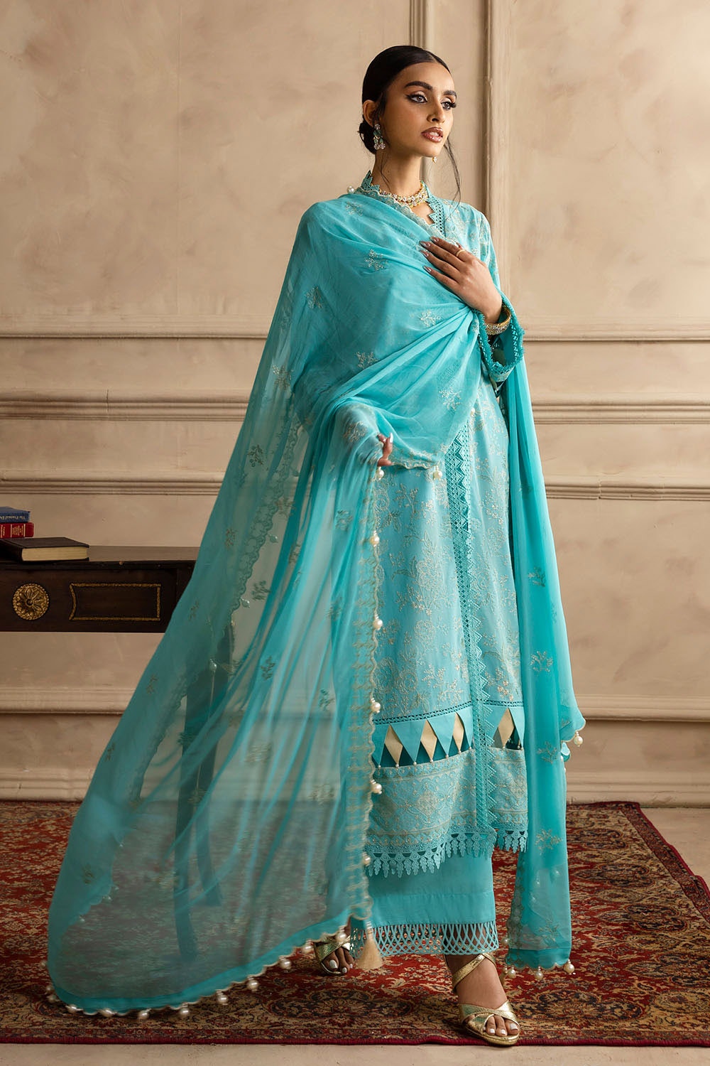 Gul Ahmed | Festive Eid 25 | LSV-52005 S Aqua Chiffon