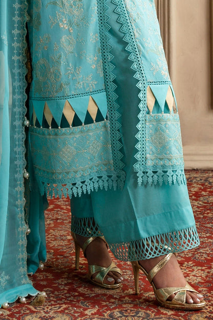Gul Ahmed | Festive Eid 25 | LSV-52005 M Aqua Chiffon