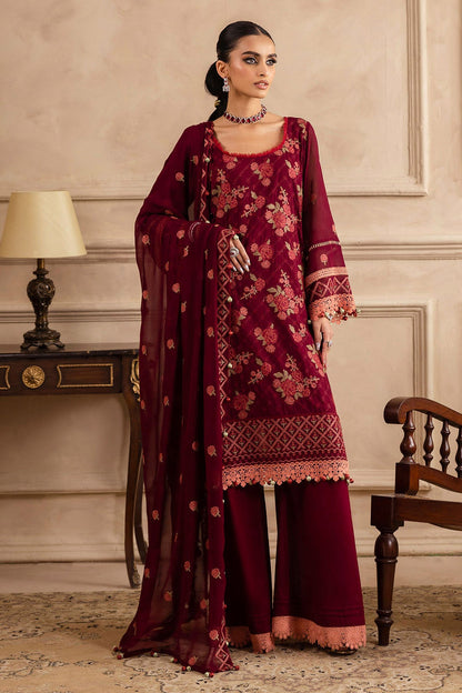 Gul Ahmed | Festive Eid 25 | LSV-52022 M Blood Red Swiss