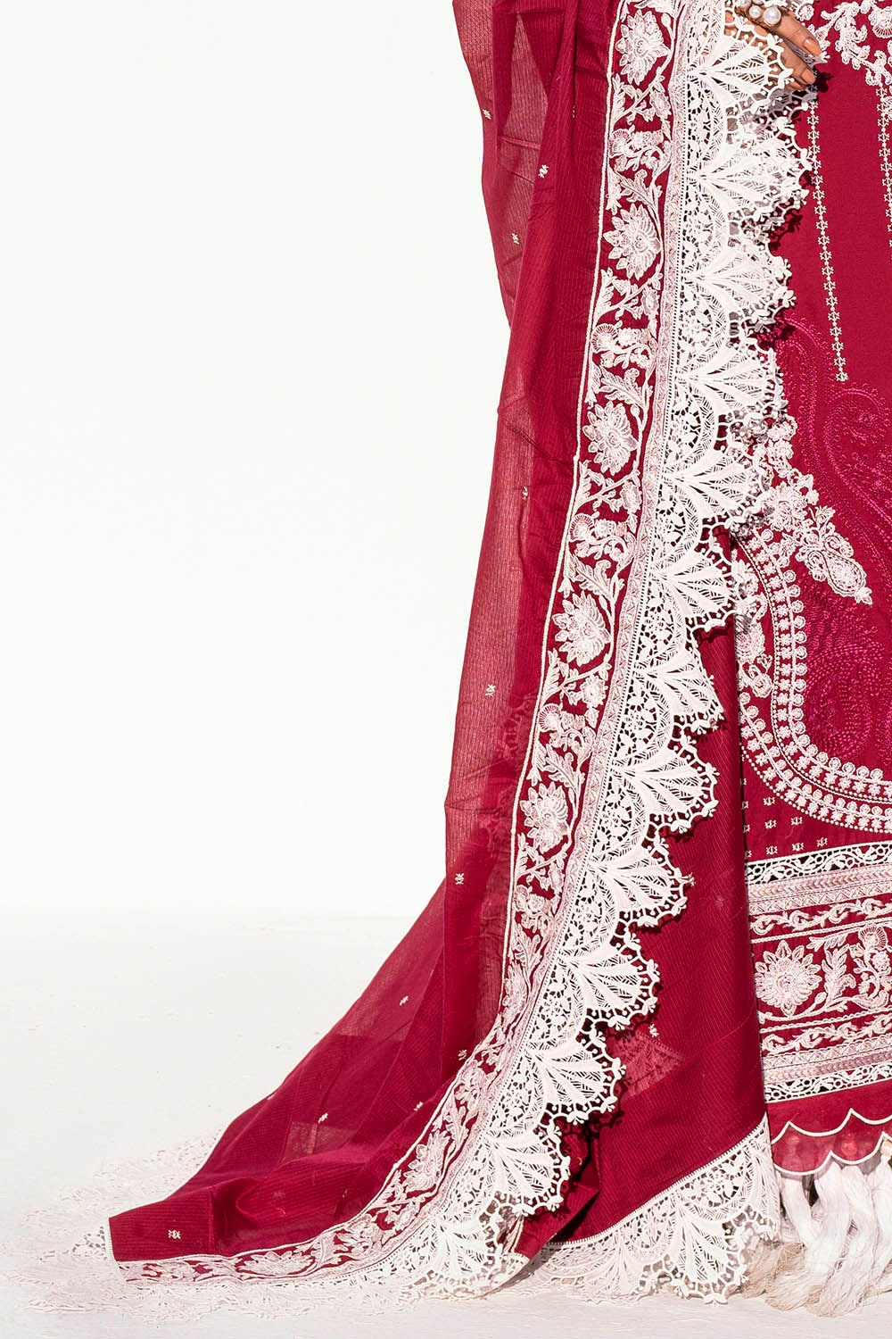 Gul Ahmed | Gul Nilofer 25 | DN-42040 Custom Size Redish Pink Lawn