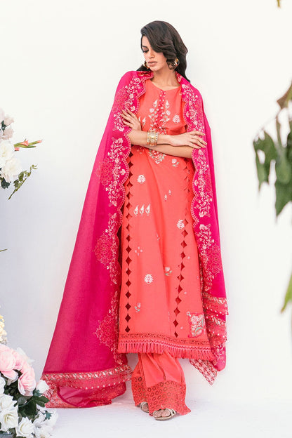 Gul Ahmed | Gul Nilofer 25 | DN-52007 XS Pinkish Orange Lawn