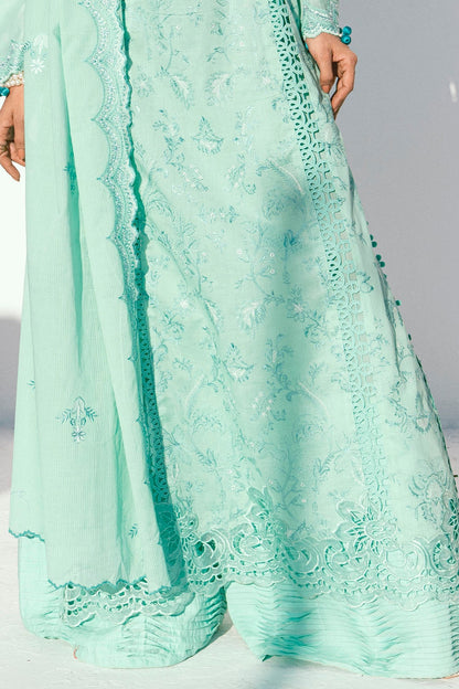 Gul Ahmed | Gul Nilofer 25 | DN-52013 L Light Ferozi Gray Lawn