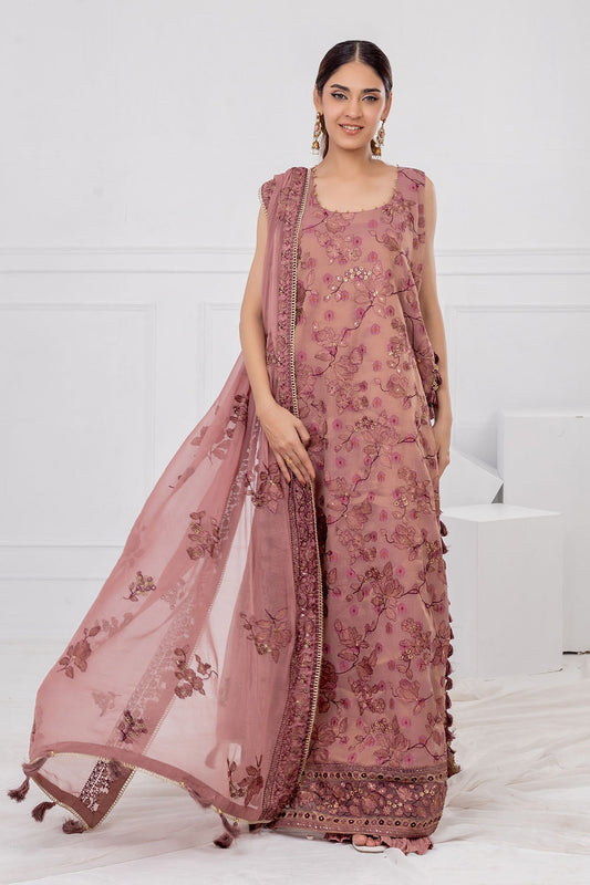 Gul Ahmed | Festive Eid 25 | FE-52031 XS Coral Red Jacquard