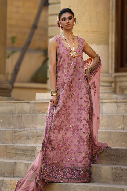 Gul Ahmed | Festive Eid 25 | FE-52031 XL Coral Red Jacquard