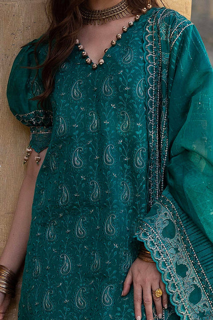 Gul Ahmed | Festive Eid 25 | FE-52032 M Emerald Green Paper Cotton