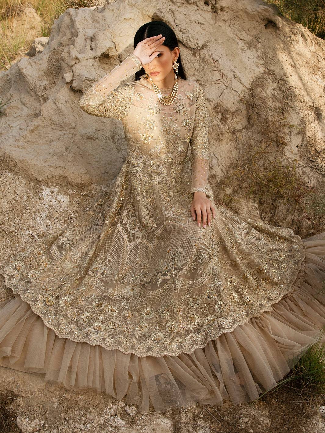 Epoque | Dawn of Love | Garnet-EP-11 - Pakistani Designer Dress - by Epoque | Type: Formal - 100% Original at Saira Sultan