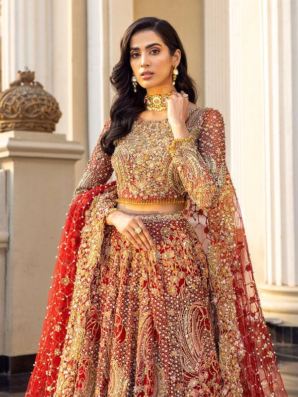 Epoque | Reverie Bridals | Ecarlate - Pakistani Designer Dress - by Epoque | Type: Bridal - 100% Original at Saira Sultan