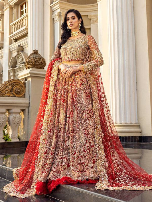 Epoque | Reverie Bridals | Ecarlate - Pakistani Designer Dress - by Epoque | Type: Bridal - 100% Original at Saira Sultan