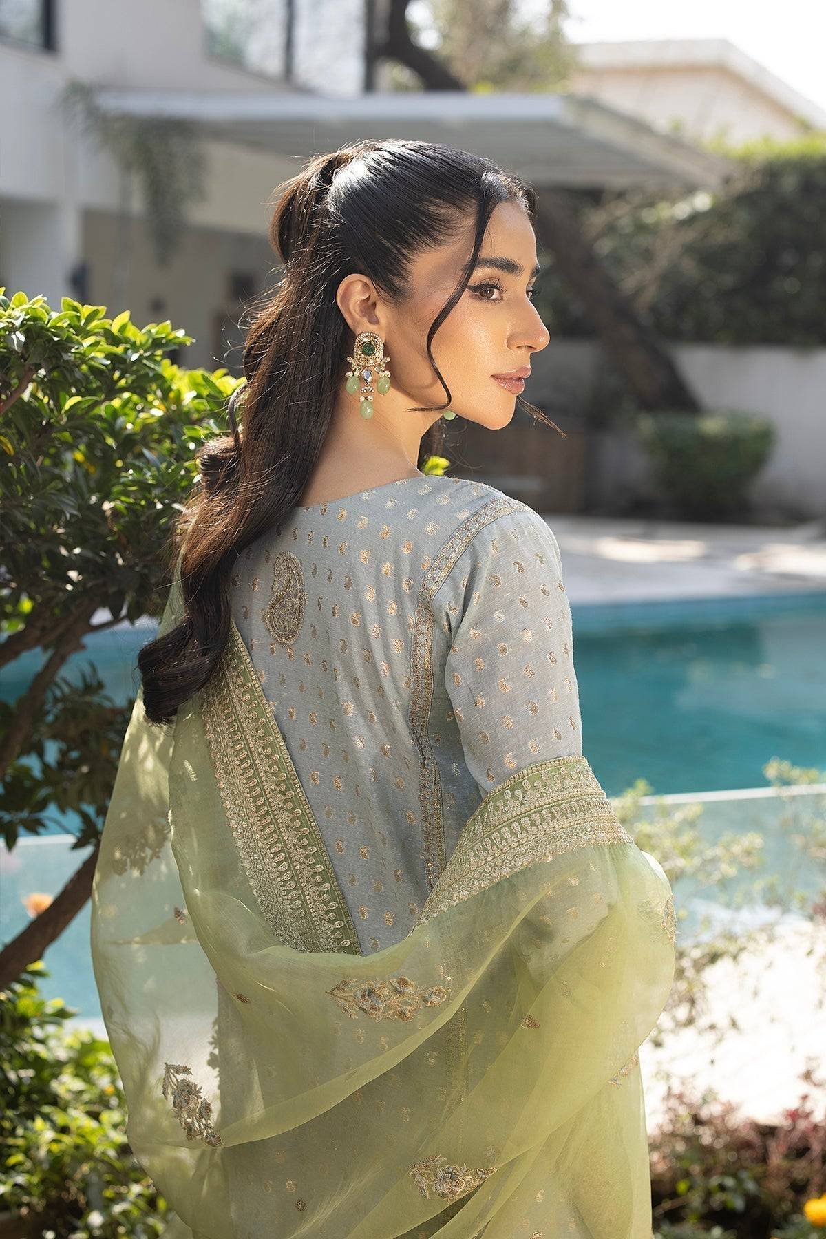 Erum Khan | Shahzeen Eid Collection | DOVE - Pakistani Designer Dress - by Erum Khan | Type: Formal - 100% Original at Saira Sultan