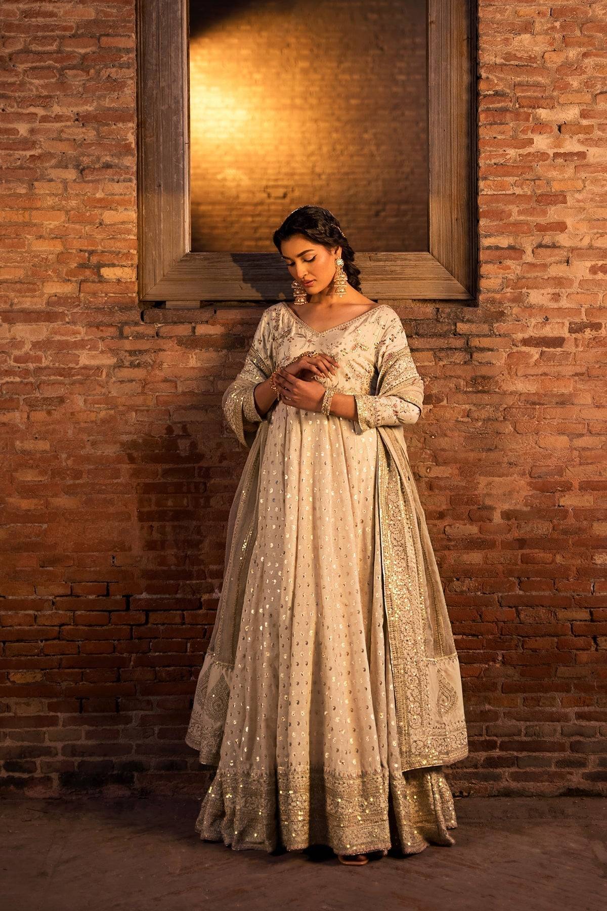 Erum Khan | Shezadian Luxe Formals | BADSHAH BEGUM - Pakistani Designer Dress - by Erum Khan | Type: Formal - 100% Original at Saira Sultan