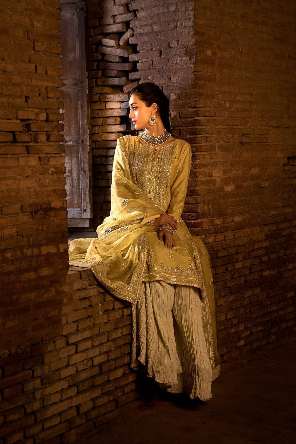 Erum Khan | Shezadian Luxe Formals | DIL ARAA - Pakistani Designer Dress - by Erum Khan | Type: Formal - 100% Original at Saira Sultan
