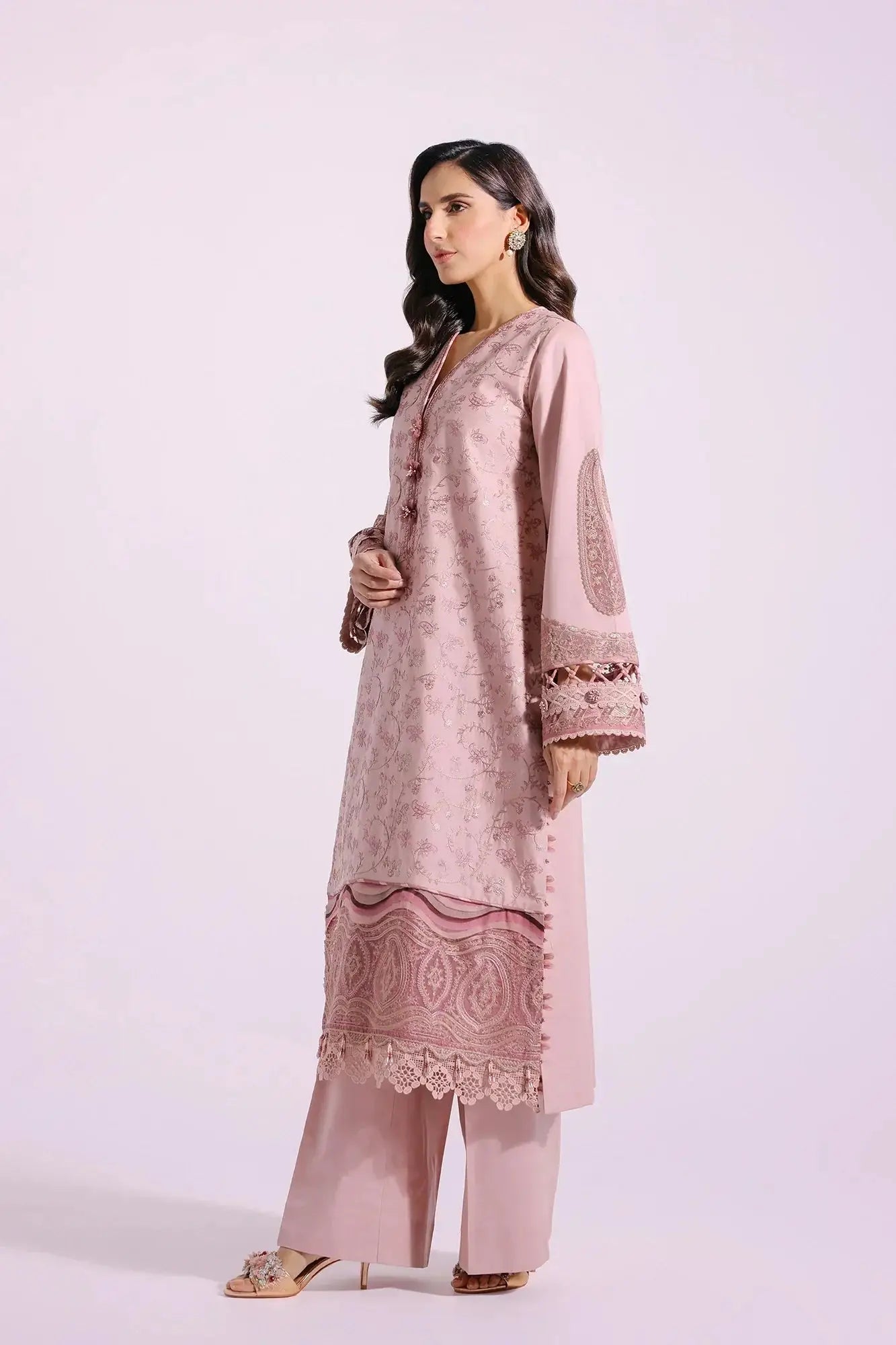 Ethnic | Rozana Collection SS 24 | E0408/203/327 - Pakistani Designer Dress - by Ethnic | Type: Luxury - 100% Original at Saira Sultan
