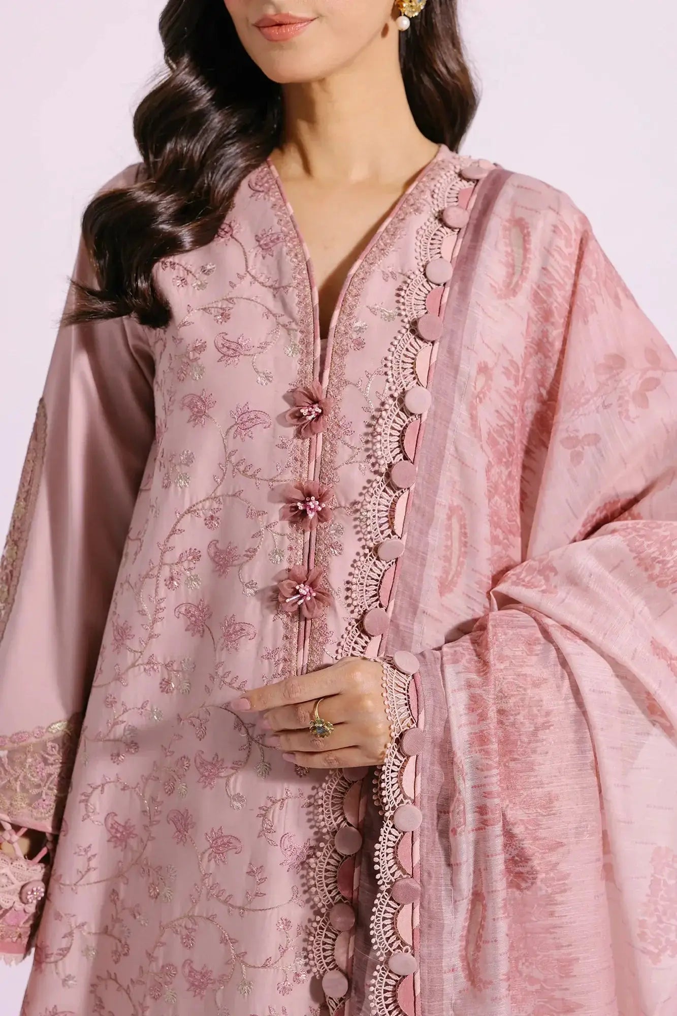 Ethnic | Rozana Collection SS 24 | E0408/203/327 - Pakistani Designer Dress - by Ethnic | Type: Luxury - 100% Original at Saira Sultan