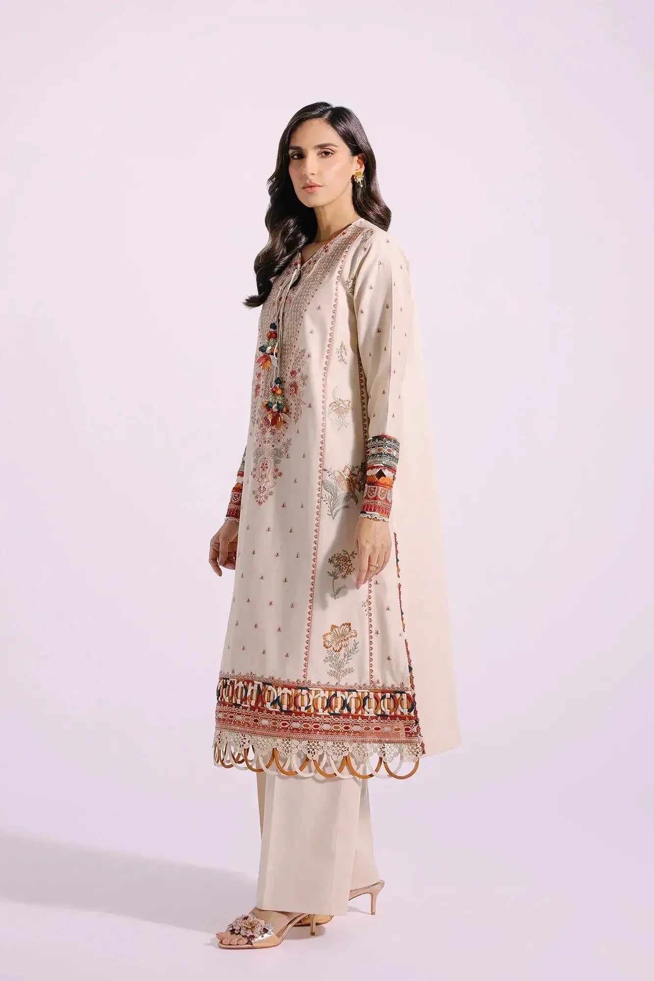Ethnic | Rozana Collection SS 24 | E0409/203/226 - Pakistani Designer Dress - by Ethnic | Type: Luxury - 100% Original at Saira Sultan
