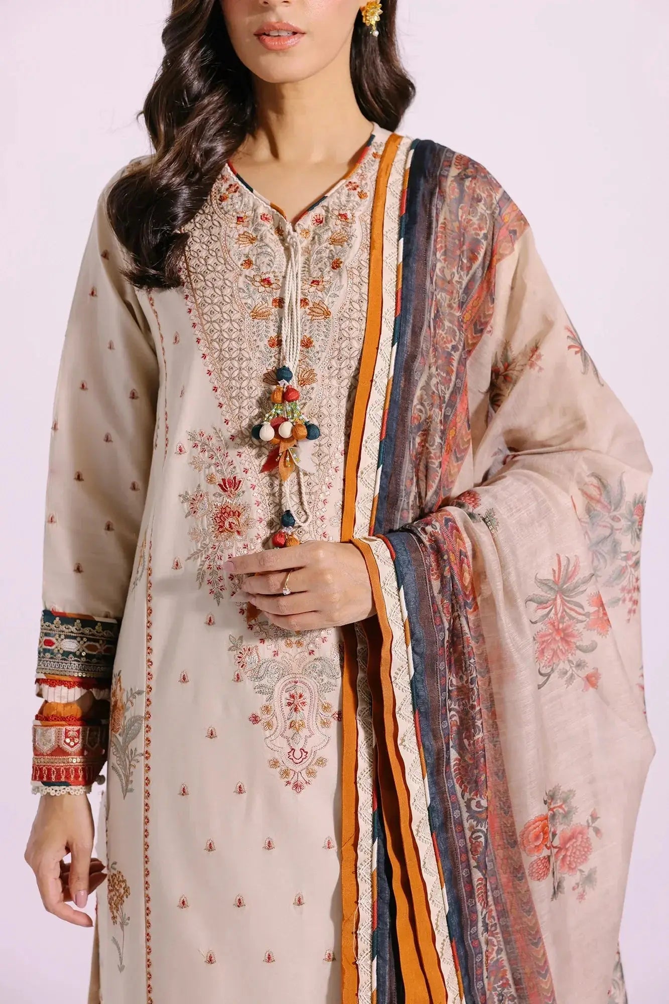Ethnic | Rozana Collection SS 24 | E0409/203/226 - Pakistani Designer Dress - by Ethnic | Type: Luxury - 100% Original at Saira Sultan