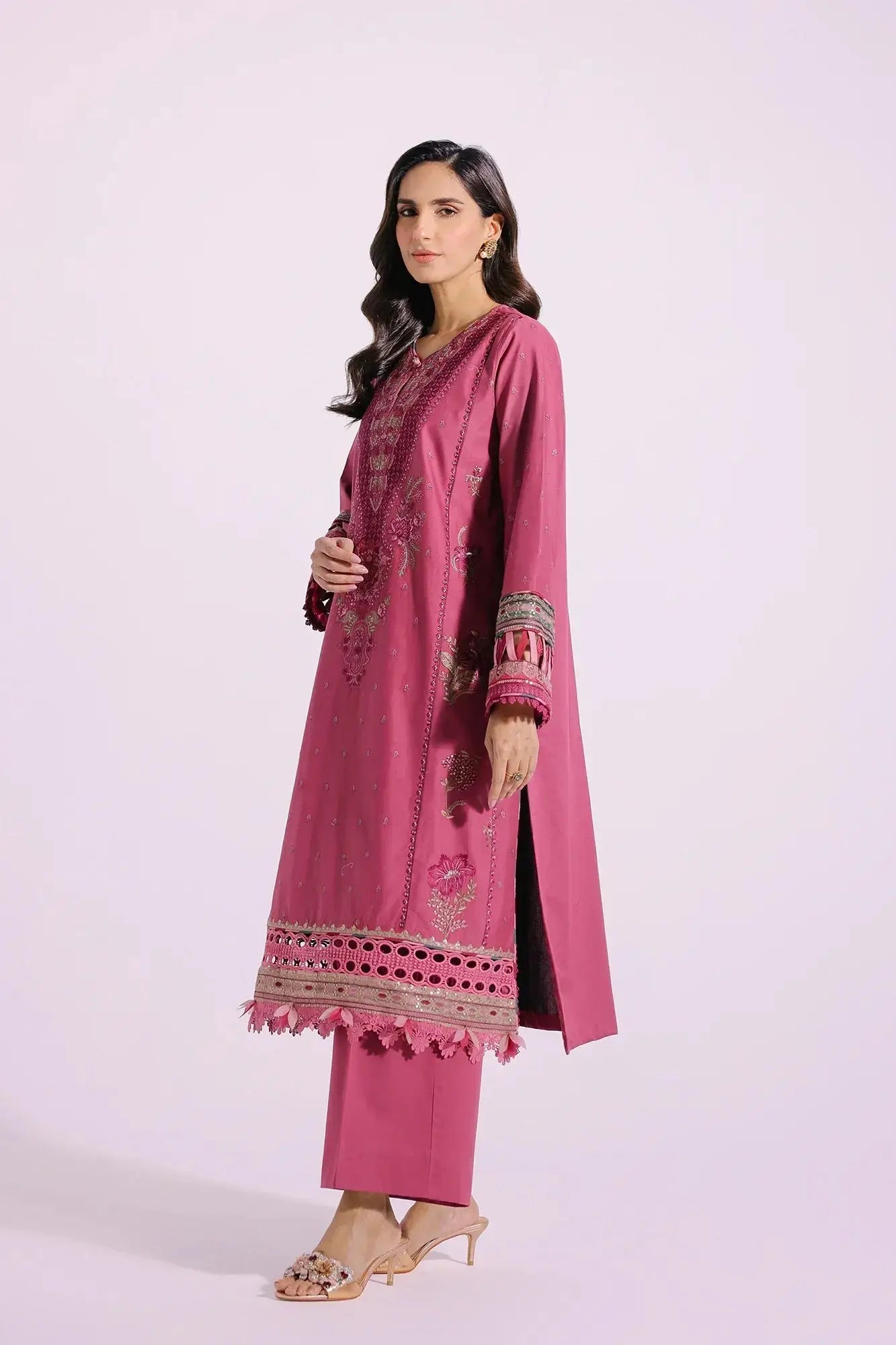Ethnic | Rozana Collection SS 24 | E0409/203/409 - Pakistani Designer Dress - by Ethnic | Type: Luxury - 100% Original at Saira Sultan