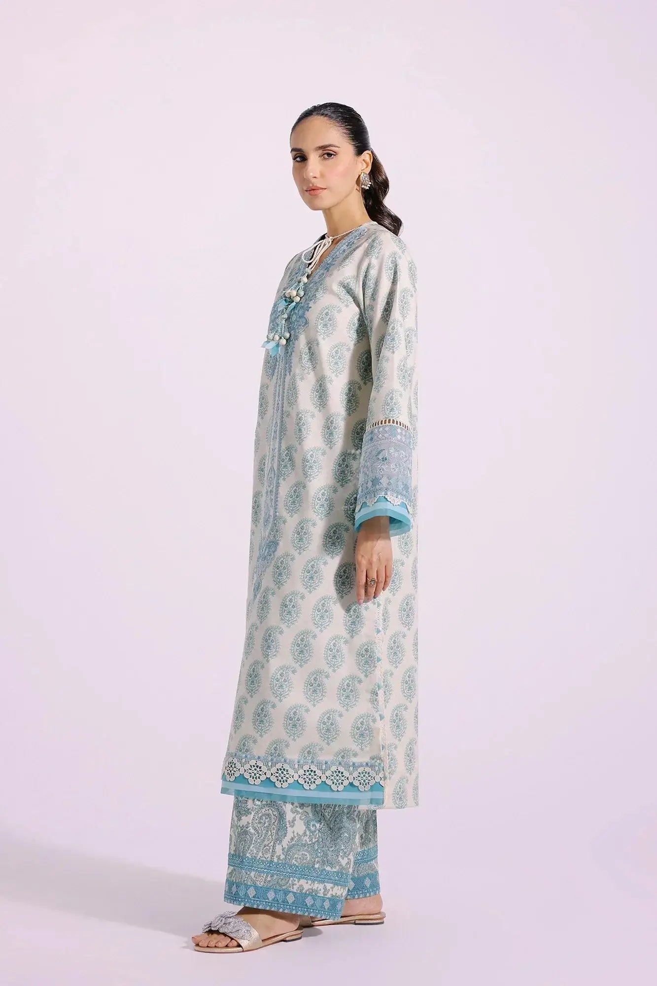Ethnic | Rozana Collection SS 24 | E0414/203/130 - Pakistani Designer Dress - by Ethnic | Type: Luxury - 100% Original at Saira Sultan