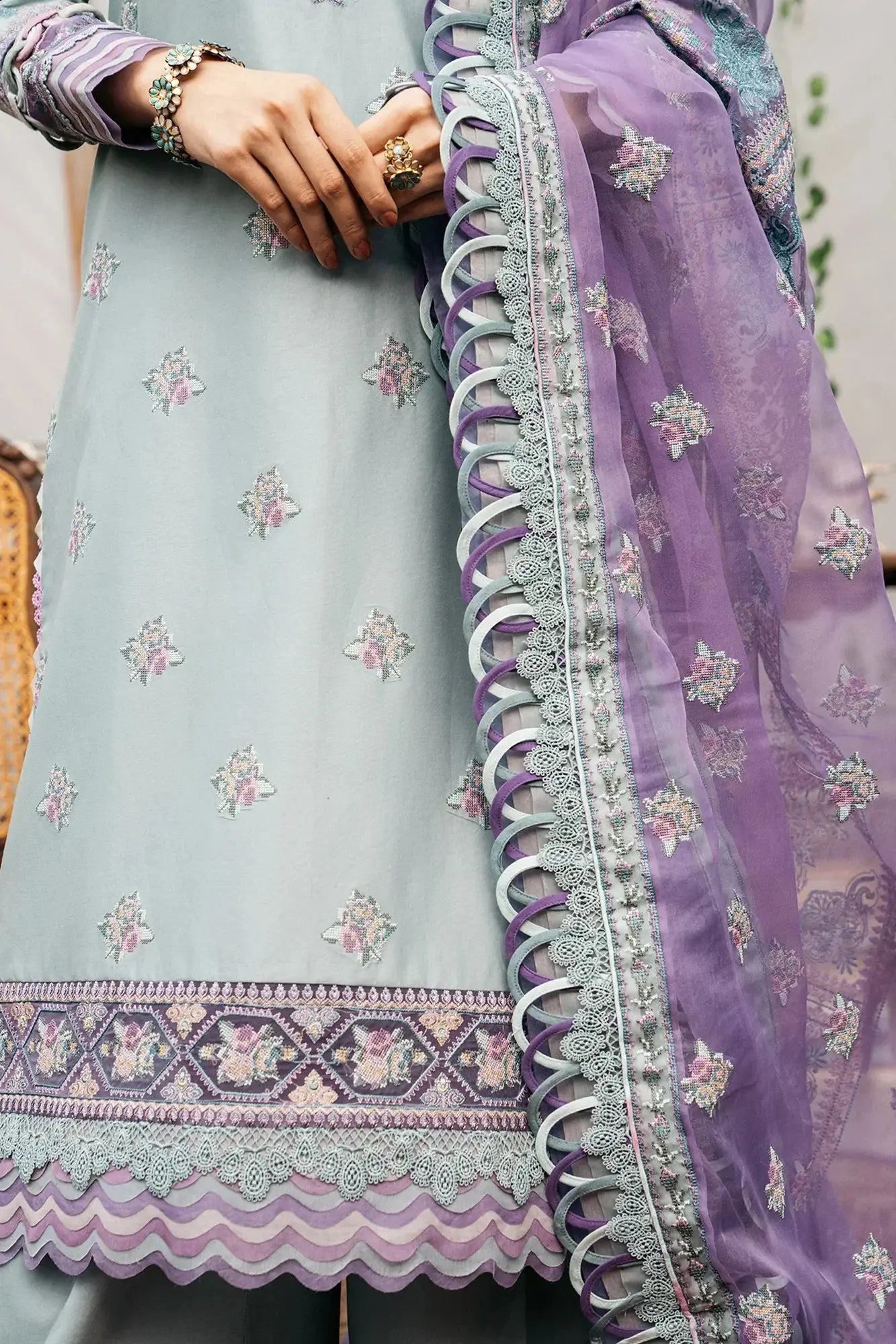 Ethnic | Rozana Collection SS 24 | E0415/203/716 - Pakistani Designer Dress - by Ethnic | Type: Luxury - 100% Original at Saira Sultan