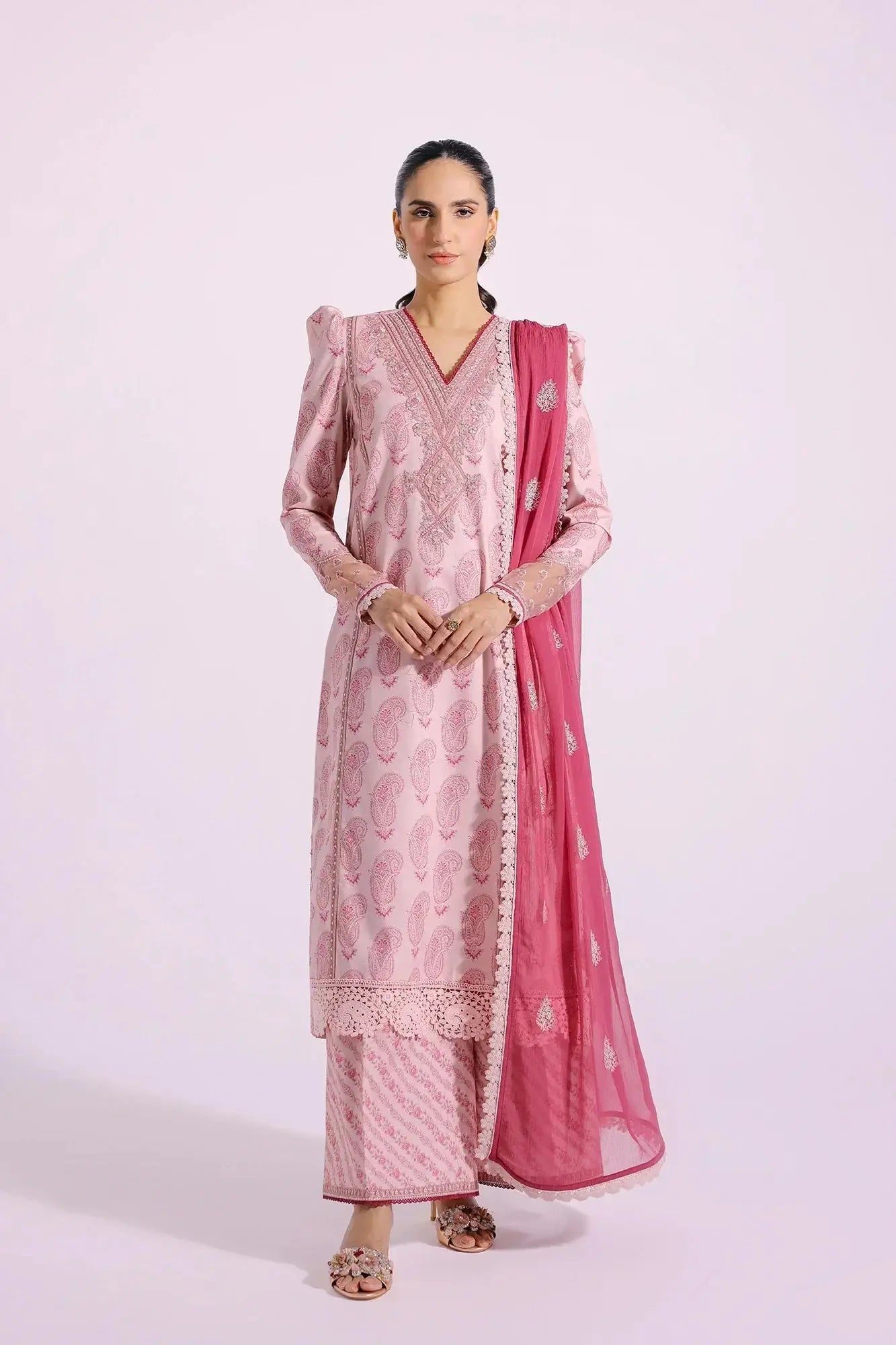 Ethnic | Rozana Collection SS 24 | E0403/203/328 - Pakistani Designer Dress - by Ethnic | Type: Luxury - 100% Original at Saira Sultan