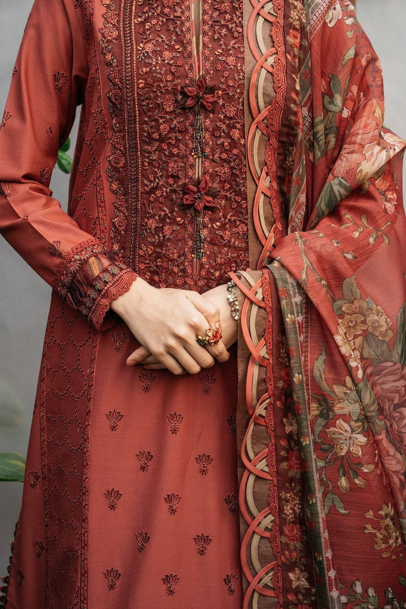 Ethnic | Rozana Collection SS 24 | E0410/203/311 - Pakistani Designer Dress - by Ethnic | Type: Luxury - 100% Original at Saira Sultan