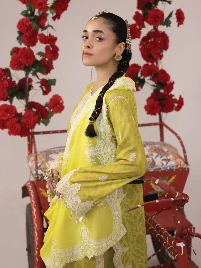 Ittehad | Faiza Faisal Rangeeli Lawn 24 | Sajjo - Pakistani Designer Dress - by Ittehad | Type: Luxury - 100% Original at Saira Sultan