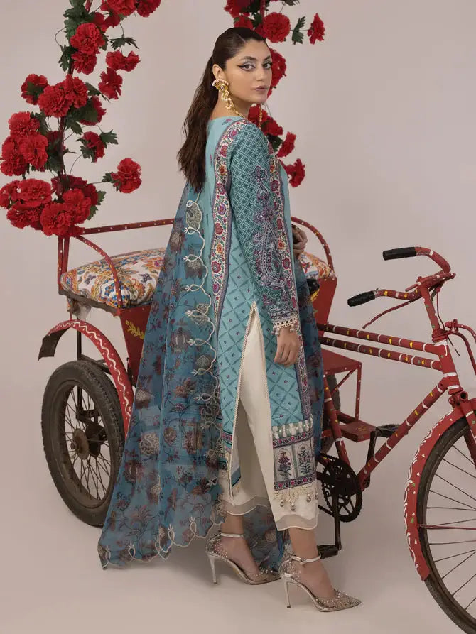 Ittehad | Faiza Faisal Rangeeli Lawn 24 | Rampa - Pakistani Designer Dress - by Ittehad | Type: Luxury - 100% Original at Saira Sultan