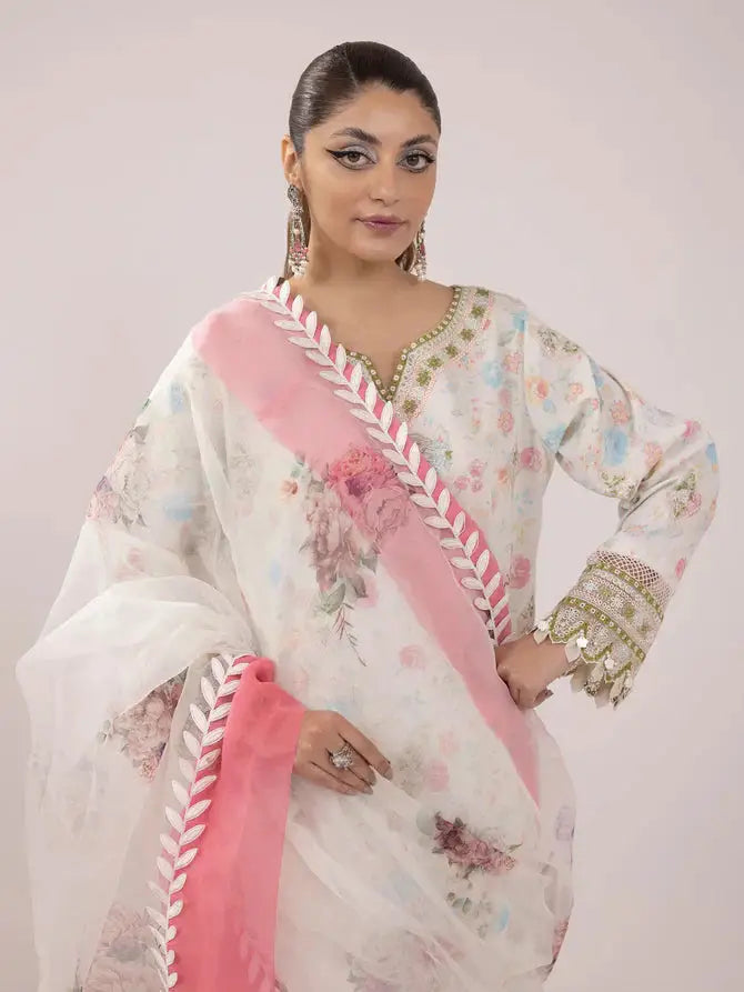 Ittehad | Faiza Faisal Rangeeli Lawn 24 | Nargis - Pakistani Designer Dress - by Ittehad | Type: Luxury - 100% Original at Saira Sultan