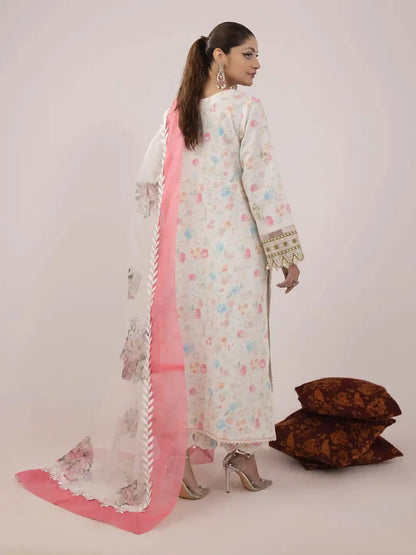 Ittehad | Faiza Faisal Rangeeli Lawn 24 | Nargis - Pakistani Designer Dress - by Ittehad | Type: Luxury - 100% Original at Saira Sultan
