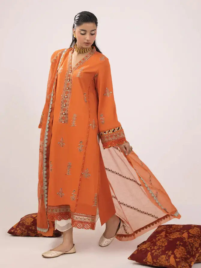 Ittehad | Faiza Faisal Rangeeli Lawn 24 | Chammo - Pakistani Designer Dress - by Ittehad | Type: Luxury - 100% Original at Saira Sultan