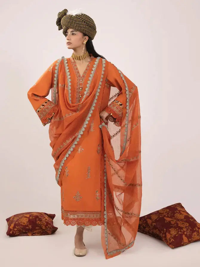 Ittehad | Faiza Faisal Rangeeli Lawn 24 | Chammo - Pakistani Designer Dress - by Ittehad | Type: Luxury - 100% Original at Saira Sultan