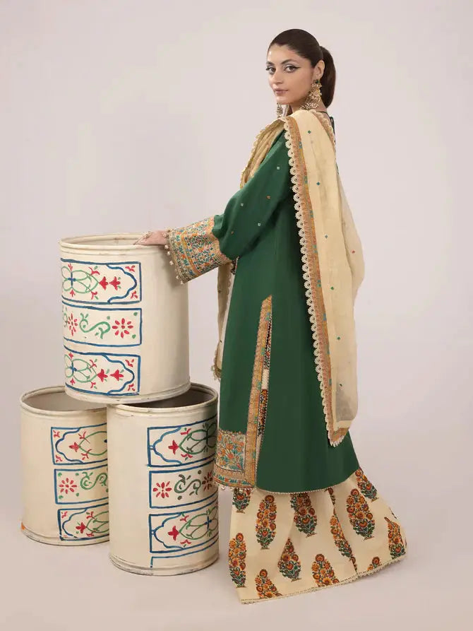 Ittehad | Faiza Faisal Rangeeli Lawn 24 | Zebo - Pakistani Designer Dress - by Ittehad | Type: Luxury - 100% Original at Saira Sultan