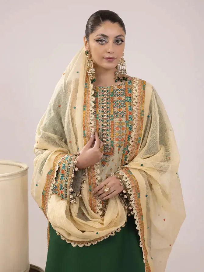 Ittehad | Faiza Faisal Rangeeli Lawn 24 | Zebo - Pakistani Designer Dress - by Ittehad | Type: Luxury - 100% Original at Saira Sultan