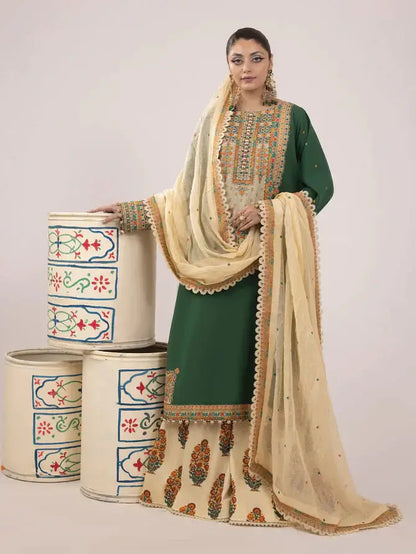 Ittehad | Faiza Faisal Rangeeli Lawn 24 | Zebo - Pakistani Designer Dress - by Ittehad | Type: Luxury - 100% Original at Saira Sultan