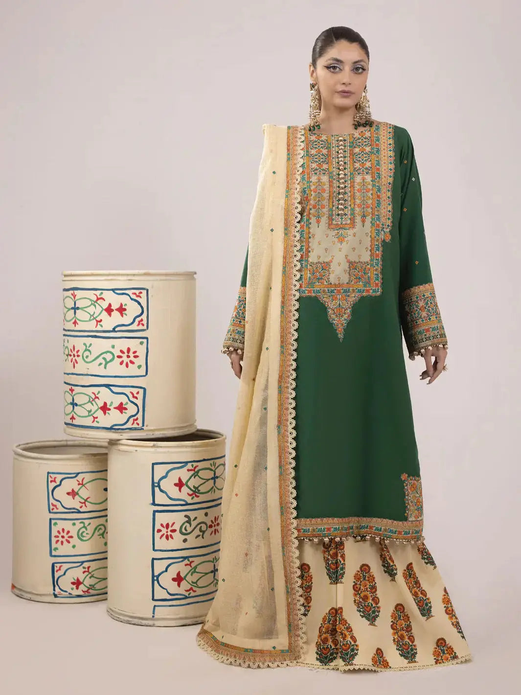 Ittehad | Faiza Faisal Rangeeli Lawn 24 | Zebo - Pakistani Designer Dress - by Ittehad | Type: Luxury - 100% Original at Saira Sultan