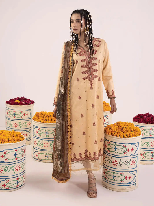 Ittehad | Faiza Faisal Rangeeli Lawn 24 | Gulabo - Pakistani Designer Dress - by Ittehad | Type: Luxury - 100% Original at Saira Sultan