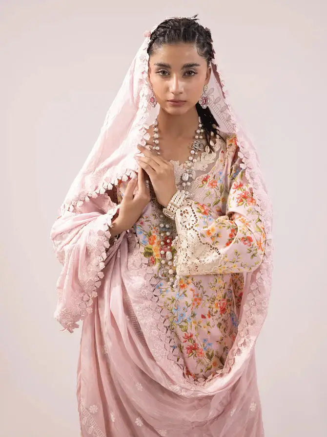 Ittehad | Faiza Faisal Rangeeli Lawn 24 | Laali - Pakistani Designer Dress - by Ittehad | Type: Luxury - 100% Original at Saira Sultan