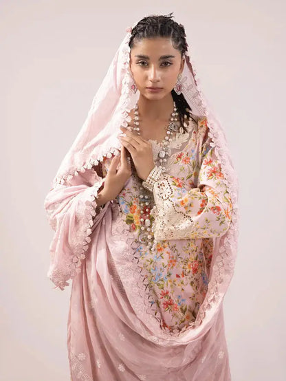 Ittehad | Faiza Faisal Rangeeli Lawn 24 | Laali - Pakistani Designer Dress - by Ittehad | Type: Luxury - 100% Original at Saira Sultan