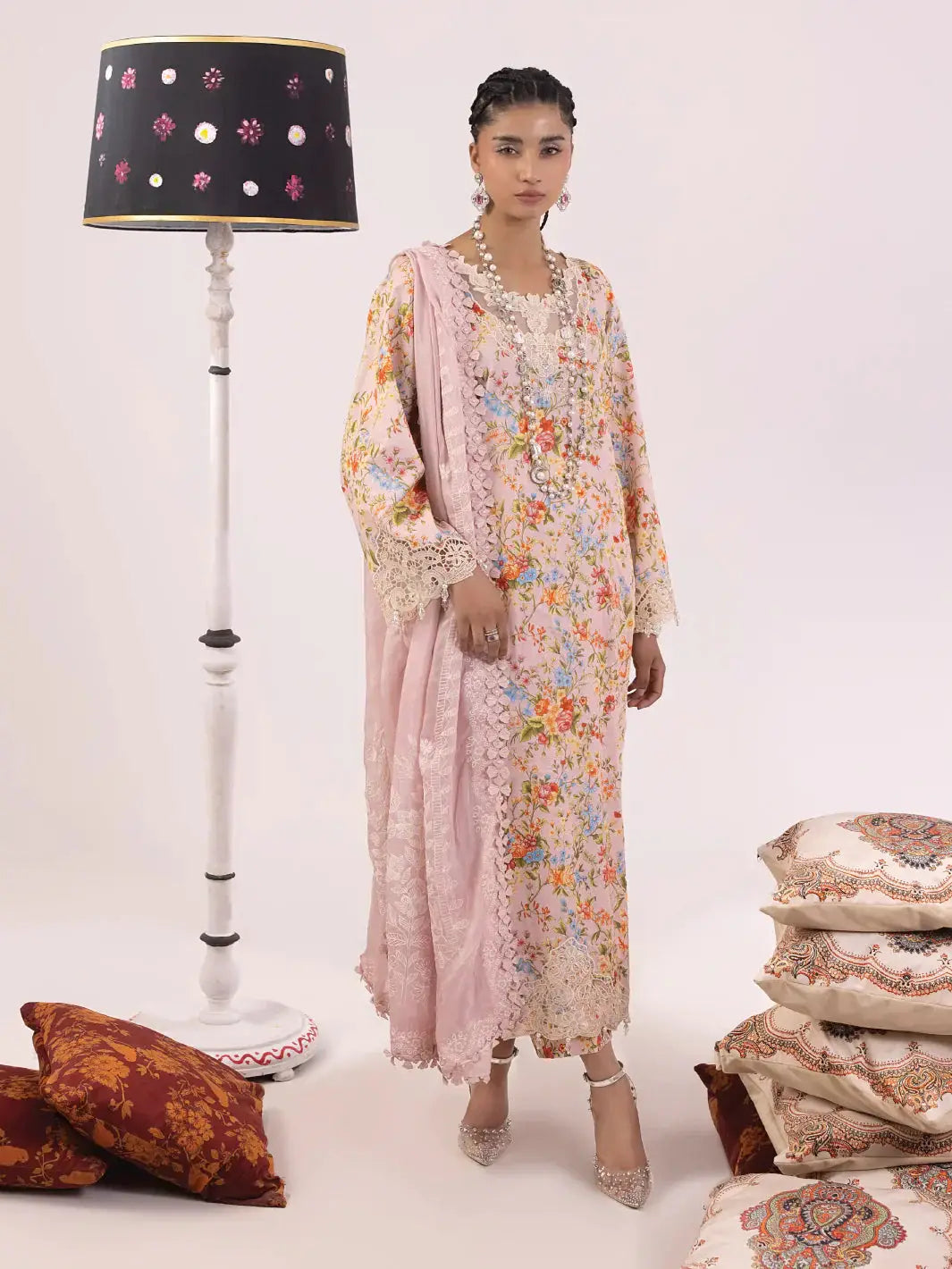 Ittehad | Faiza Faisal Rangeeli Lawn 24 | Laali - Pakistani Designer Dress - by Ittehad | Type: Luxury - 100% Original at Saira Sultan