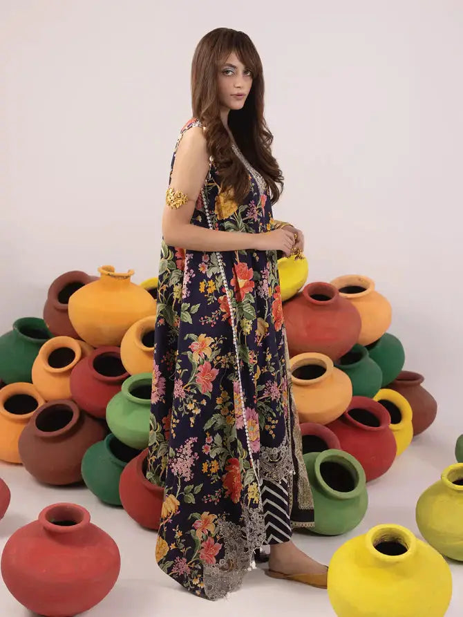 Ittehad | Faiza Faisal Rangeeli Lawn 24 | Champa - Pakistani Designer Dress - by Ittehad | Type: Luxury - 100% Original at Saira Sultan