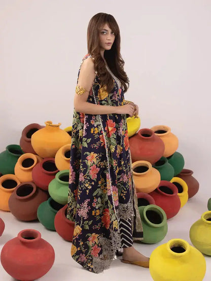 Ittehad | Faiza Faisal Rangeeli Lawn 24 | Champa - Pakistani Designer Dress - by Ittehad | Type: Luxury - 100% Original at Saira Sultan