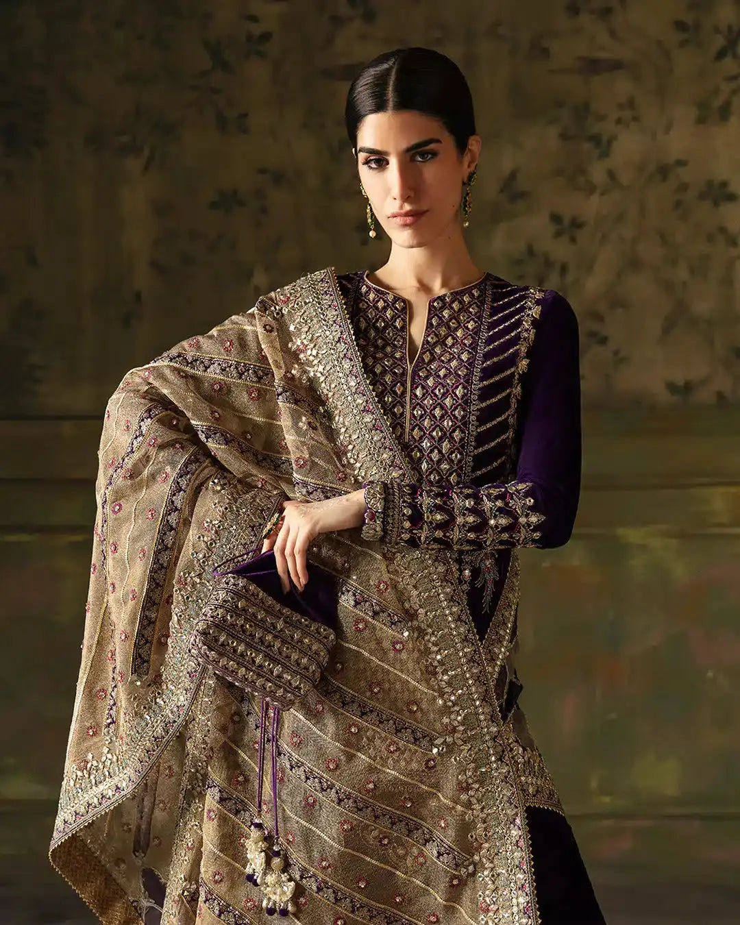 Faiza Saqlain | Manaar Luxe Formals 23 | Elayha - Pakistani Designer Dress - by Faiza Saqlain | Type:  - 100% Original at Saira Sultan